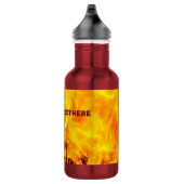 Feuer- und Flammenmuster Edelstahlflasche (Rechts)
