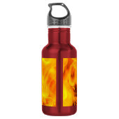 Feuer- und Flammenmuster Edelstahlflasche (Rückseite)