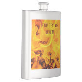 Feuer- und Flammenmuster Flachmann (Rechts)