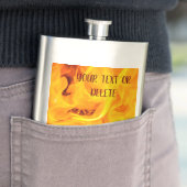 Feuer- und Flammenmuster Flachmann (Beispiel)