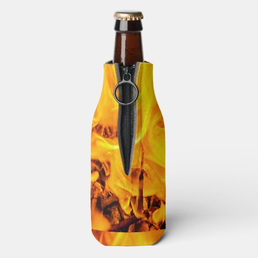 Feuer- und Flammenmuster Flaschenkühler (Flasche Rückseite)