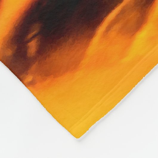 Feuer- und Flammenmuster Fleecedecke (Ecke)