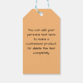 Feuer- und Flammenmuster Geschenkanhänger (Rückseite)