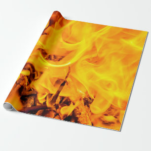 Feuer- und Flammenmuster Geschenkpapier