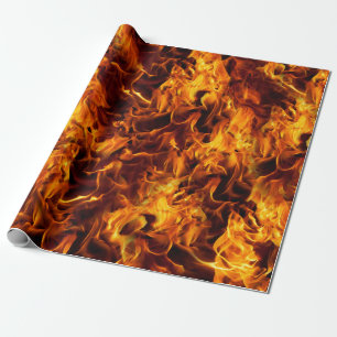 Feuer- und Flammenmuster Geschenkpapier