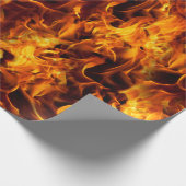 Feuer- und Flammenmuster Geschenkpapier (Ecke)