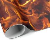 Feuer- und Flammenmuster Geschenkpapier (Rolleneckpunkt)