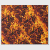 Feuer- und Flammenmuster Geschenkpapier (Flach)