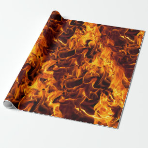 Feuer- und Flammenmuster Geschenkpapier