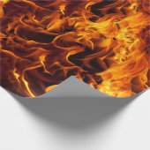 Feuer- und Flammenmuster Geschenkpapier (Ecke)