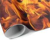 Feuer- und Flammenmuster Geschenkpapier (Rolleneckpunkt)