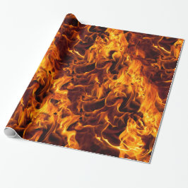 Feuer- und Flammenmuster Geschenkpapier