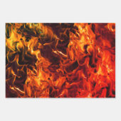 Feuer- und Flammenmuster Geschenkpapier Set (Vorderseite 3)