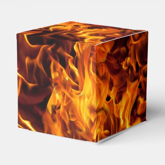 Feuer- und Flammenmuster Geschenkschachtel (Rückseite)