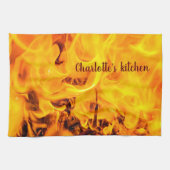 Feuer- und Flammenmuster Geschirrtuch (Horizontal)