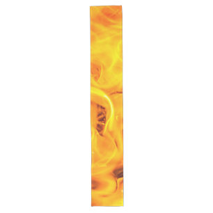 Feuer- und Flammenmuster Großer Tischläufer