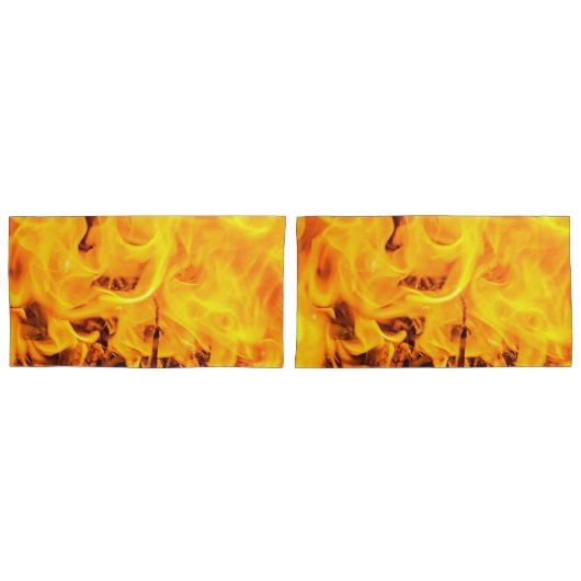 Feuer- und Flammenmuster Kissenbezug (Vorderseite-Set)