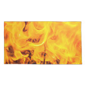 Feuer- und Flammenmuster Kissenbezug (Rückseite-Links)