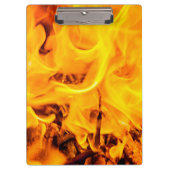Feuer- und Flammenmuster Klemmbrett (Vorderseite)