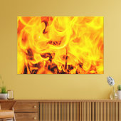 Feuer- und Flammenmuster Leinwanddruck (Insitu (Wohnzimmer))