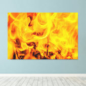 Feuer- und Flammenmuster Leinwanddruck (Insitu (Holzboden))