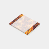 Feuer- und Flammenmuster Post-it Klebezettel (angewinkelt)