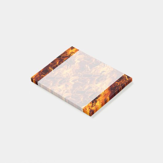 Feuer- und Flammenmuster Post-it Klebezettel (angewinkelt)