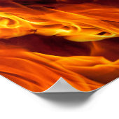 Feuer- und Flammenmuster Poster (Ecke)