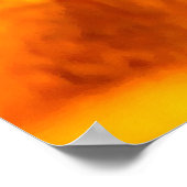 Feuer- und Flammenmuster Poster (Ecke)