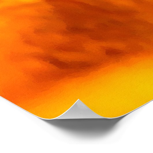 Feuer- und Flammenmuster Poster (Ecke)