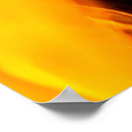 Feuer- und Flammenmuster Poster (Ecke)