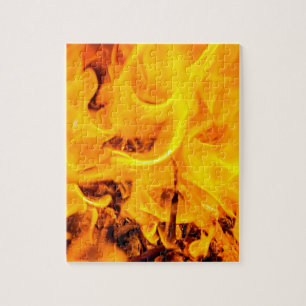 Feuer- und Flammenmuster Puzzle