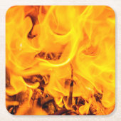 Feuer- und Flammenmuster Rechteckiger Pappuntersetzer (Vorderseite)