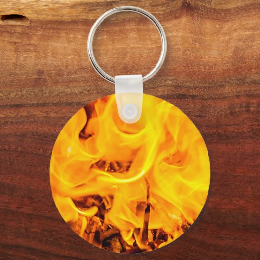 Feuer- und Flammenmuster Schlüsselanhänger (Vorderseite)