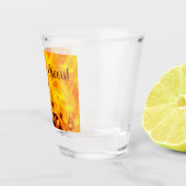 Feuer- und Flammenmuster Schnapsglas (Rechts)