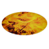 Feuer- und Flammenmuster Schneidebrett (Ecke)