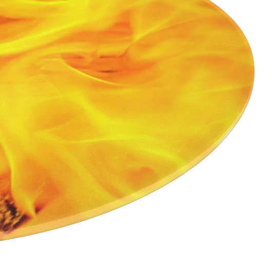 Feuer- und Flammenmuster Schneidebrett (Ecke)