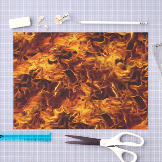 Feuer- und Flammenmuster Seidenpapier (Handwerk)