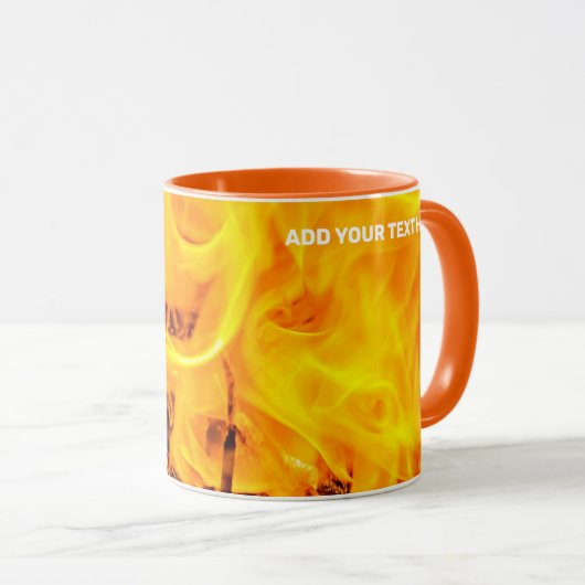 Feuer- und Flammenmuster Tasse (VorderseiteRechts)