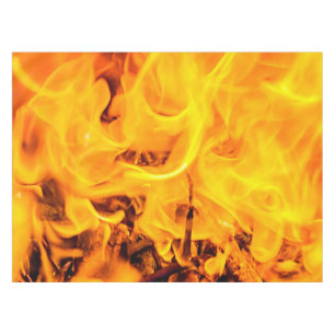 Feuer- und Flammenmuster Tischdecke