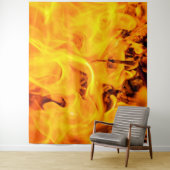 Feuer- und Flammenmuster Wandteppich (Beispiel)