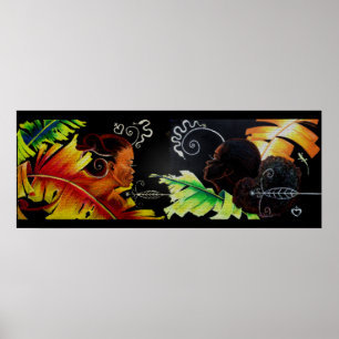 Feuer und Glück - Mosaik Poster