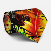 Feuer-und Glücks-Pastell 2 Krawatte (Gerollt)