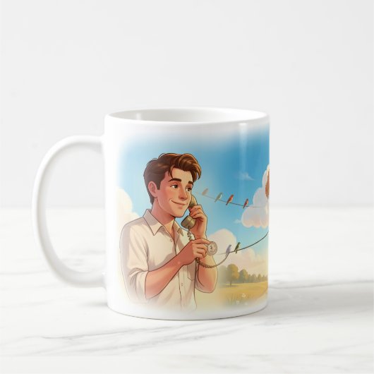 Feuer und Gnade am Shore-Mug Kaffeetasse (Links)