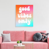 Feuer und Himmel Gradient gute Vibes nur Leinwanddruck (Insitu (Wohnzimmer))