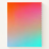 Feuer und Himmel Gradient gute Vibes nur Notizblock (Rückseite)