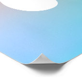 Feuer und Himmel Gradient gute Vibes nur Poster (Ecke)