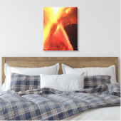 Feuer und Holz Leinwanddruck (Insitu (Schlafzimmer))