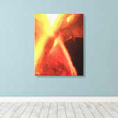 Feuer und Holz Leinwanddruck (Insitu (Holzboden))