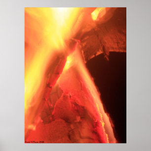 Feuer und Holz Poster